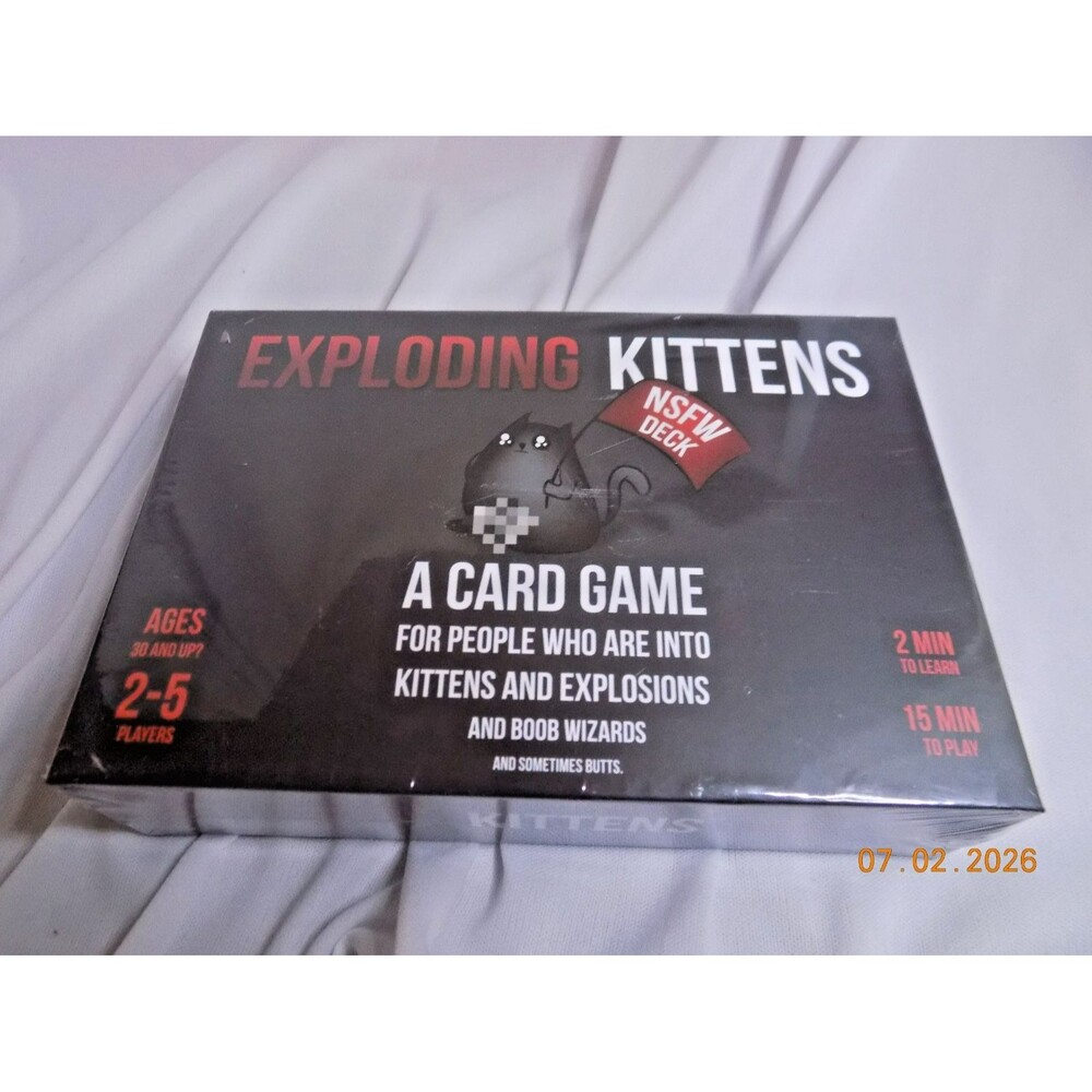 Exploding Kittens Card Game NSFW Edition Complete Card Decks - NEW